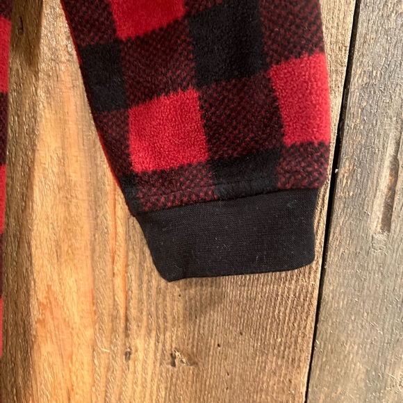 Hurley Plaid Winter One Piece Pajama 12 - Picture 3 of 6